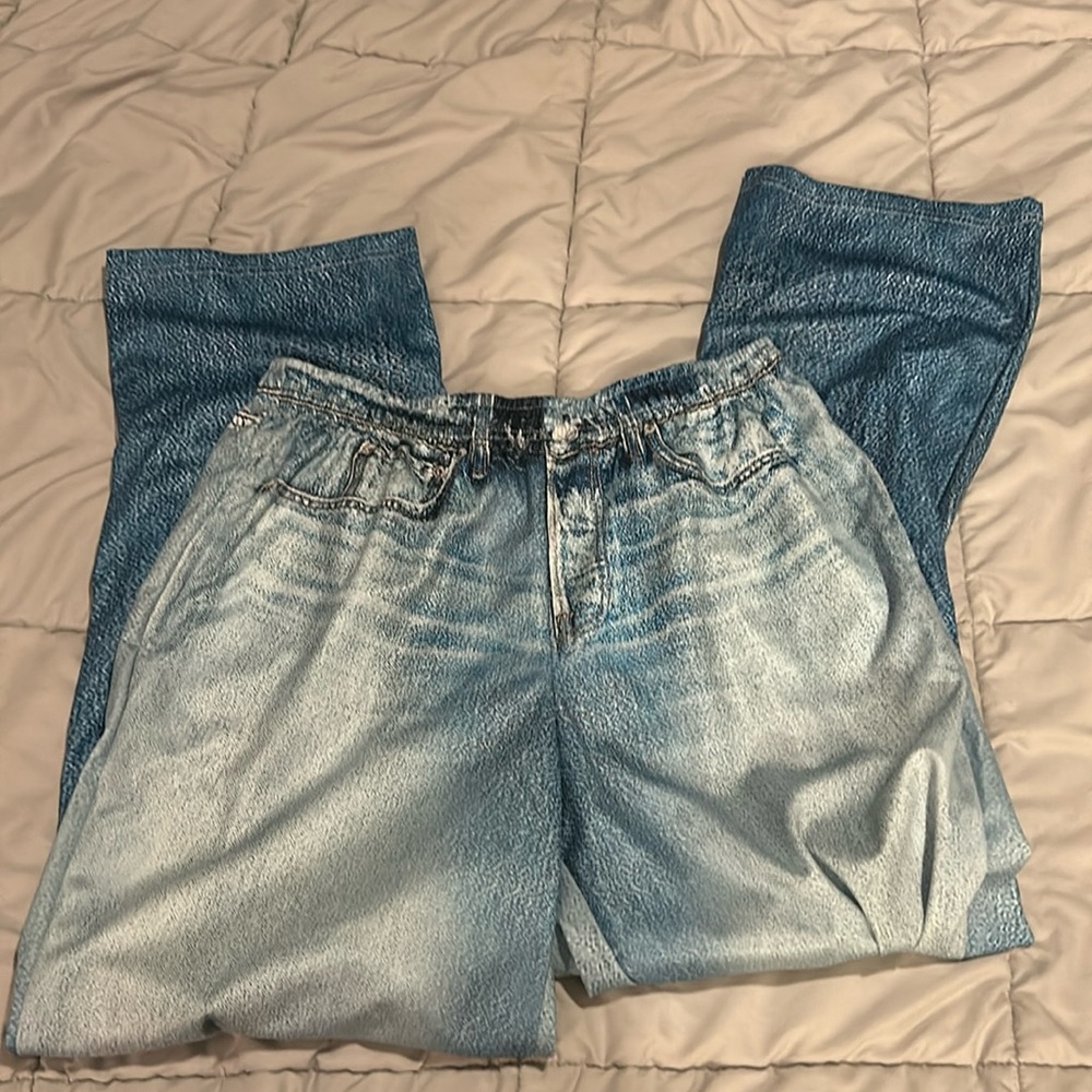 Baggy pants - Jean print